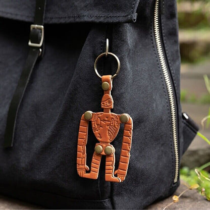 Studio Ghibli Museum Exclusive Castle in the Sky Leather Keychain Robot Soldier