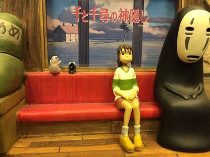 Studio Ghibli Spirited Away No Face Train Photo Frame Rare Collectable