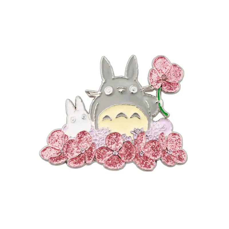 Studio Ghibli My Neighbor Totoro - Large & Small Totoro Metal Brooch