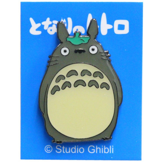 Studio Ghibli My Neighbor Totoro - Big Totoro with Lotus Pin Badge (T-11)