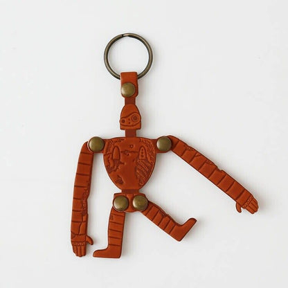 Studio Ghibli Museum Exclusive Castle in the Sky Leather Keychain Robot Soldier