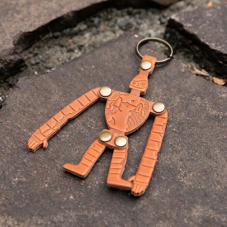 Studio Ghibli Museum Exclusive Castle in the Sky Leather Keychain Robot Soldier