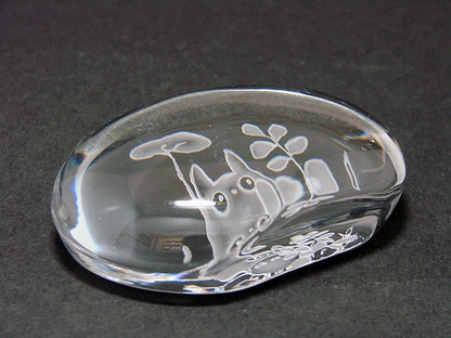 Studio Ghibli Noritake My Neighbor Totoro Crystal Paperweight Mei Hugging Totoro