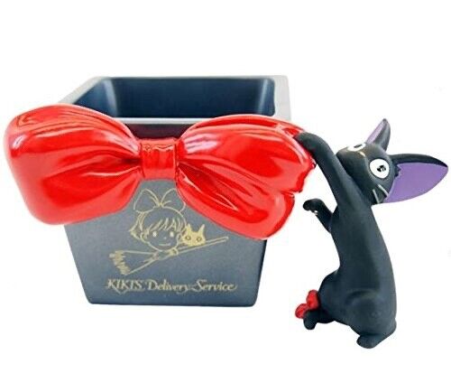 Studio Ghibli Kiki’s Delivery Service Jiji  Red Ribbon Storage Rare Collectable