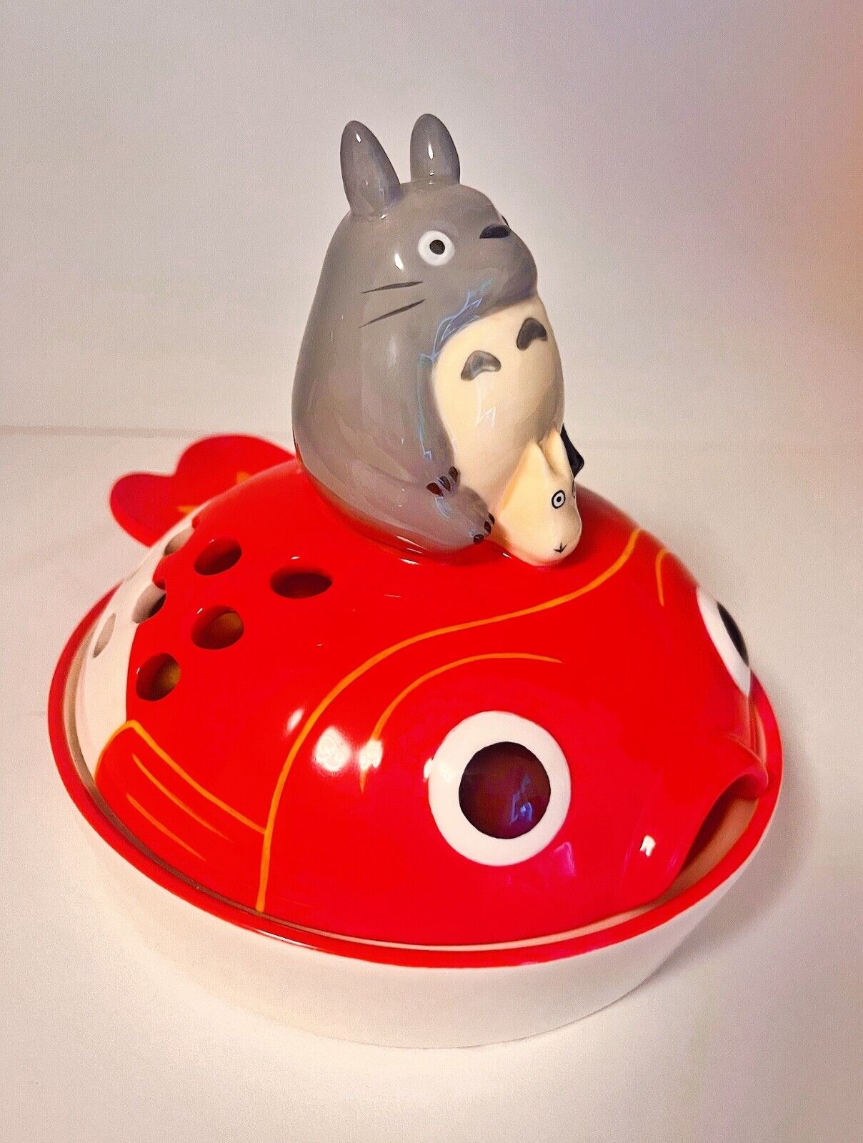 Studio Ghibli My Neighbor Totoro Candle Holder Goldfish Design Rare Collectable