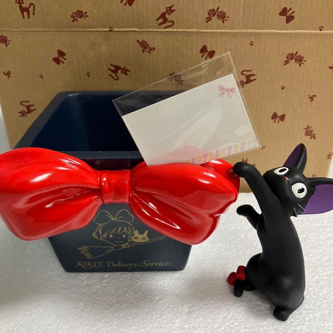 Studio Ghibli Kiki’s Delivery Service Jiji  Red Ribbon Storage Rare Collectable