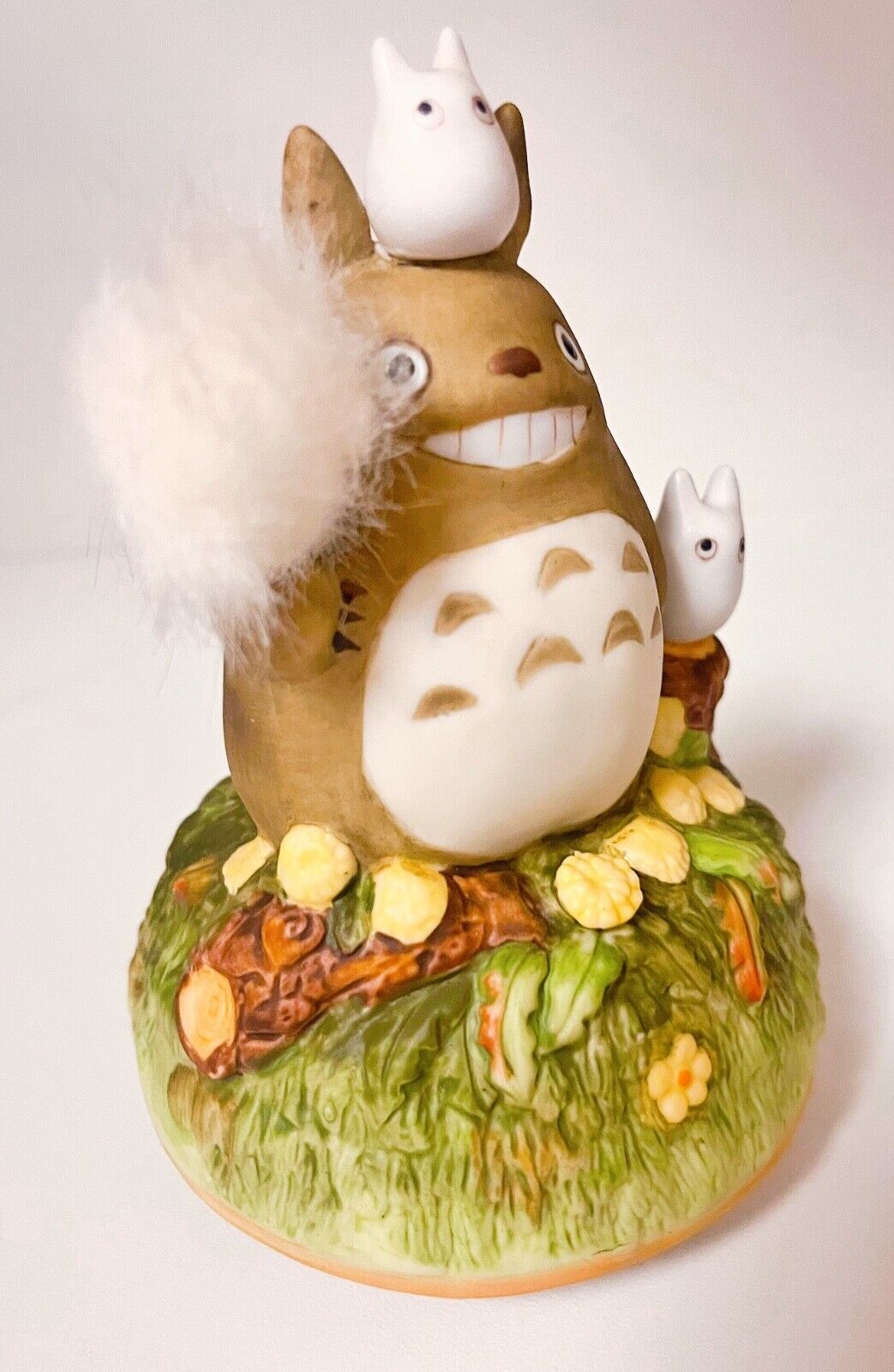 Studio Ghibli Totoro Music Box Rare Dandelion Scene - Ceramic Figurine Sekiguchi