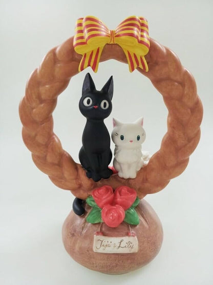 Studio Ghibli Kiki’s Delivery Service Jiji & Lily Musical Figurine