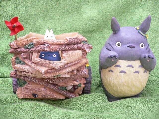 Studio Ghibli My Neighbor Totoro Planter - Flower Wheelbarrow Rare Collectible