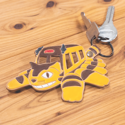 Studio Ghibli Museum Exclusive - My Neighbor Totoro Leather Keychain Catbus Room