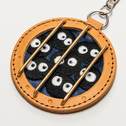 Studio Ghibli Museum Exclusive - Leather Keychain Soot Sprite Submarine Window