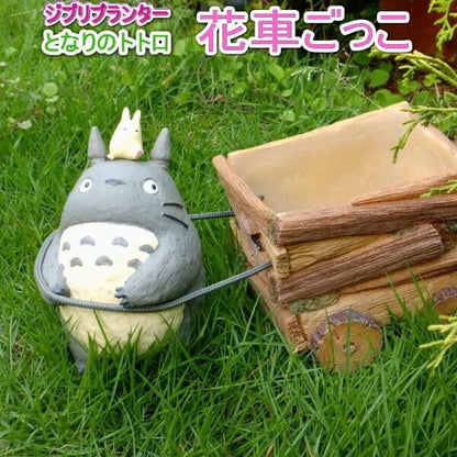 Studio Ghibli My Neighbor Totoro Wheelbarrow Planter Retired Rare Collectable