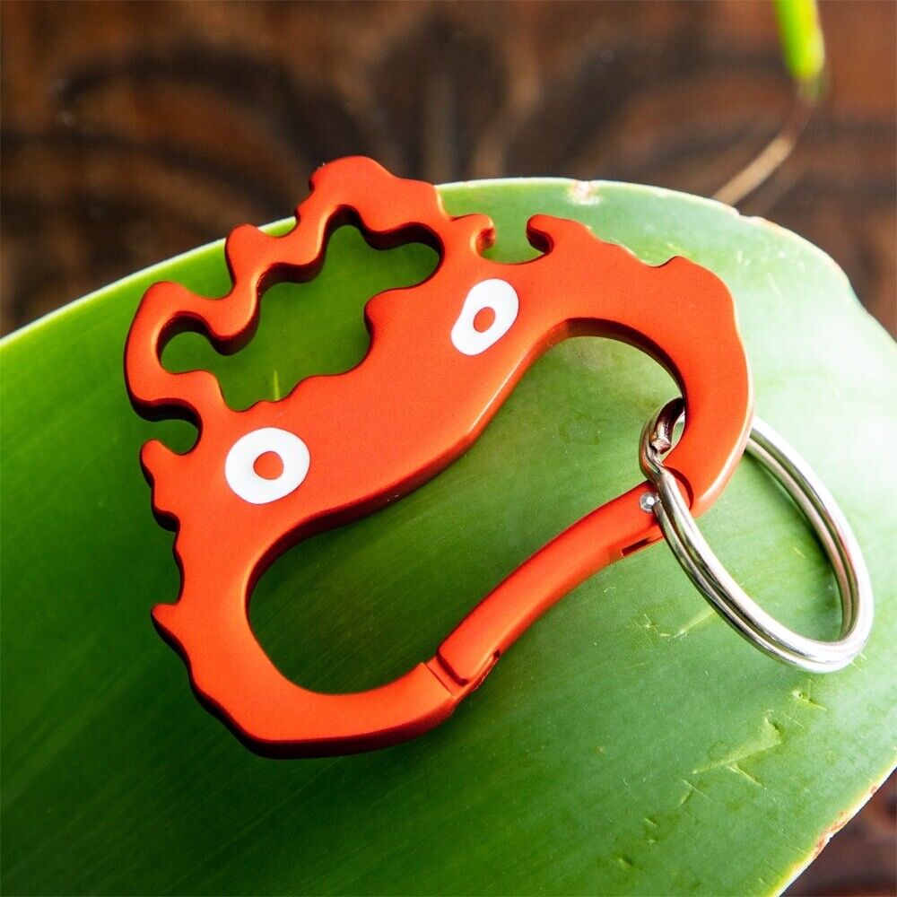 Studio Ghibli Howl’s Moving Castle Carabiner - Calcifer Face Design