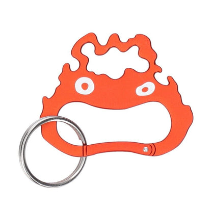 Studio Ghibli Howl’s Moving Castle Carabiner - Calcifer Face Design