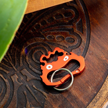 Studio Ghibli Howl’s Moving Castle Carabiner - Calcifer Face Design