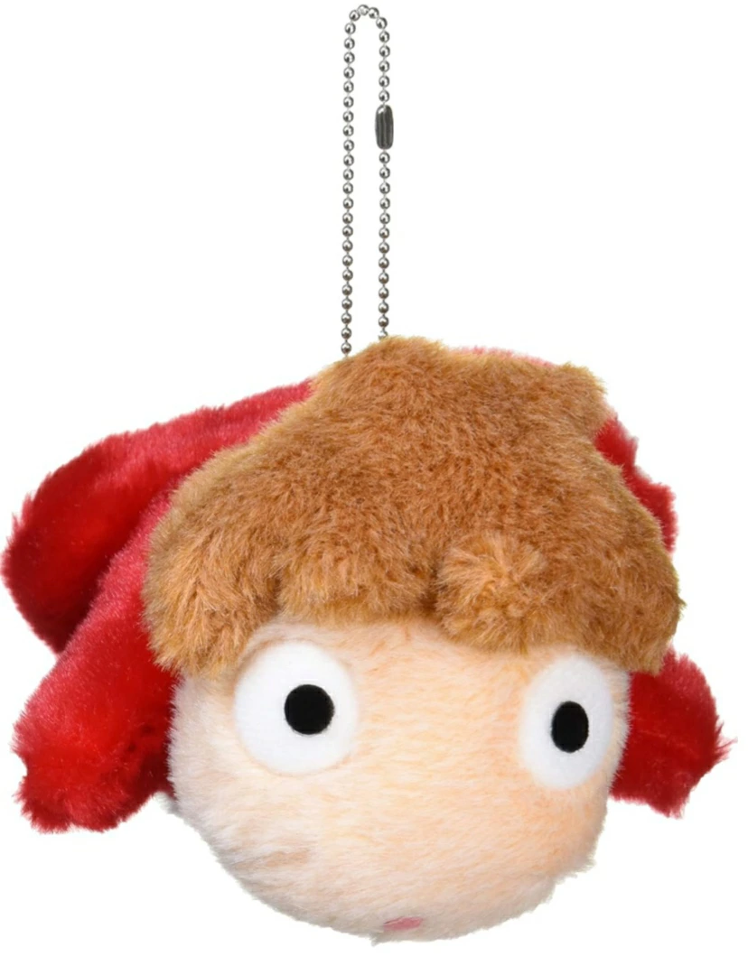 Studio Ghibli Ponyo Plush Mascot - Fluffy Ponyo with Ball Chain