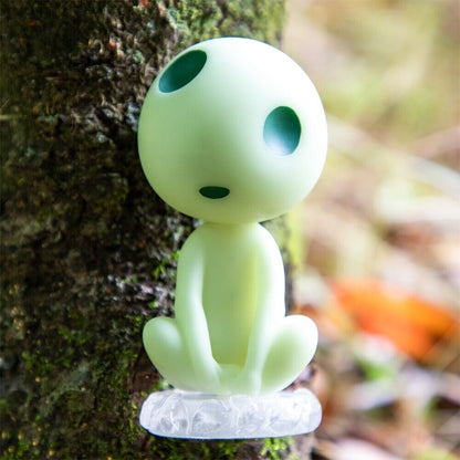 Studio Ghibli Princess Mononoke Kodama Ornament Chubby Kodama Glow Figurine