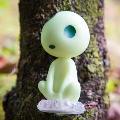 Studio Ghibli Princess Mononoke Kodama Ornament Chubby Kodama Glow Figurine