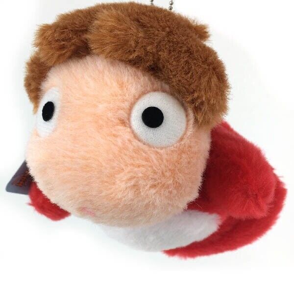 Studio Ghibli Ponyo Plush Mascot - Fluffy Ponyo with Ball Chain