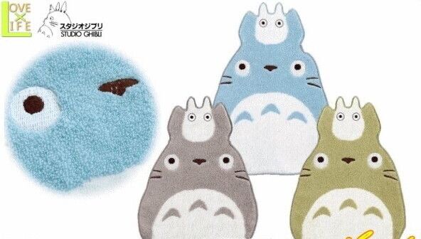 Studio Ghibli My Neighbor Totoro Mini Towel - Medium Totoro Shape