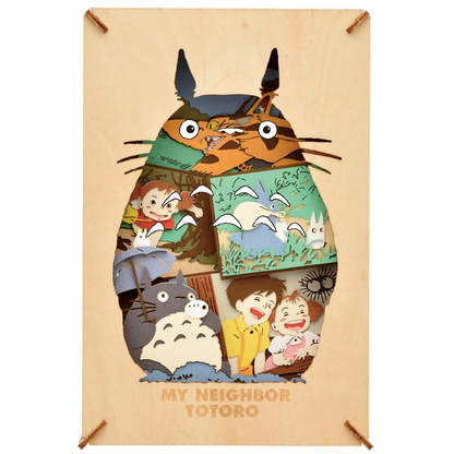 Studio Ghibli My Neighbor Totoro Wood & Paper Theater Wood Style Craft Kit