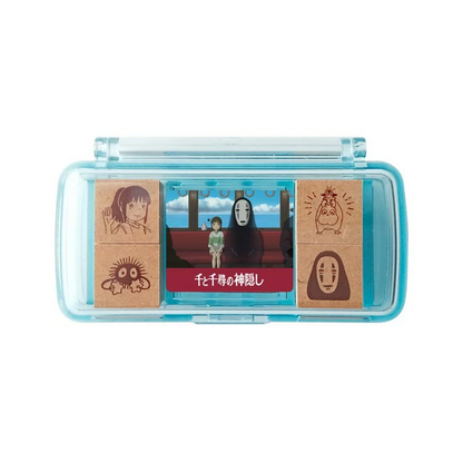 Studio Ghibli Spirited Away Mini Stamp Set - Portable Ink Pad Gift