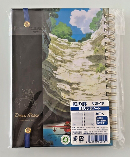 Studio Ghibli Porco Rosso B6 Ring Notebook - Savoy Seaplane