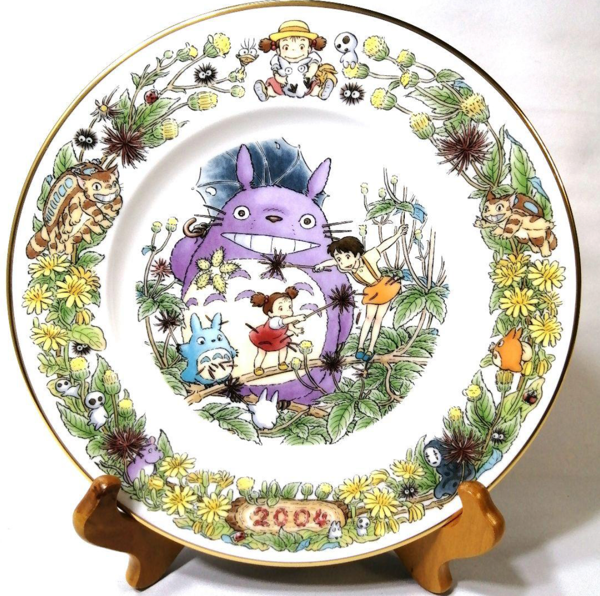 Studio Ghibli Hayao Miyazaki Totoro Noritake 2004 Yearly Plate Rare Conversion