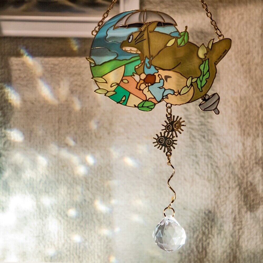 Studio Ghibli My Neighbor Totoro Wind  Series Sun Catcher  Stained Glass Design