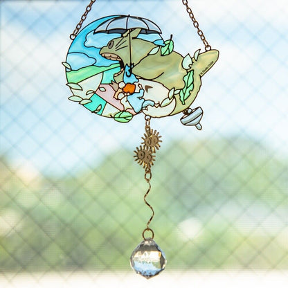 Studio Ghibli My Neighbor Totoro Wind  Series Sun Catcher  Stained Glass Design