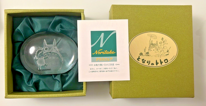 Studio Ghibli Noritake My Neighbor Totoro Crystal Paperweight Mei Hugging Totoro