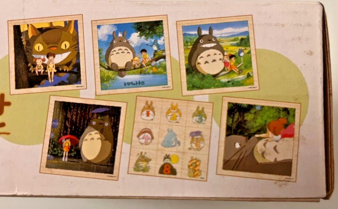 Studio Ghibli My Neighbor Totoro Wooden Art Puzzle 9 Piece Cube Set