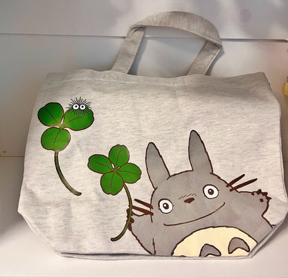 Studio Ghibli My Neighbor Totoro Four-Leaf CloverTote Bag - M