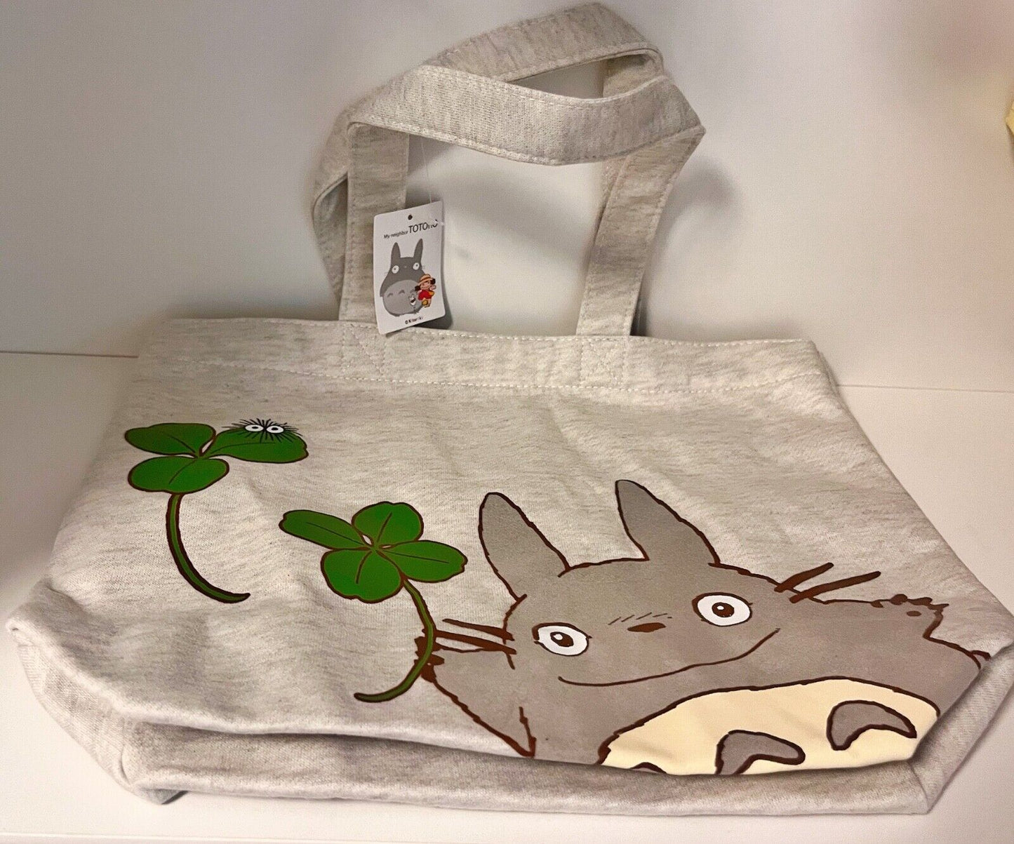 Studio Ghibli My Neighbor Totoro Four-Leaf CloverTote Bag - M