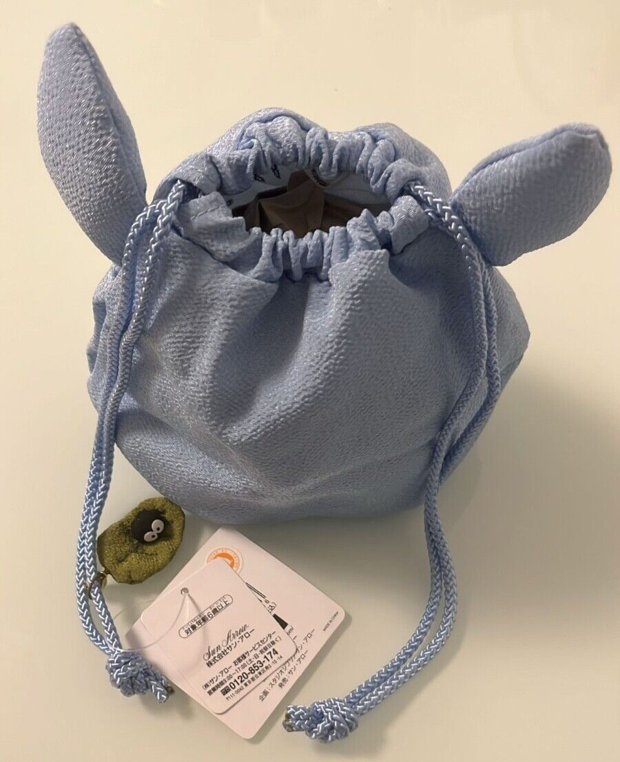 Studio Ghibli  My Neighbor Totoro Chirimen Drawstring Pouch Medium Totoro