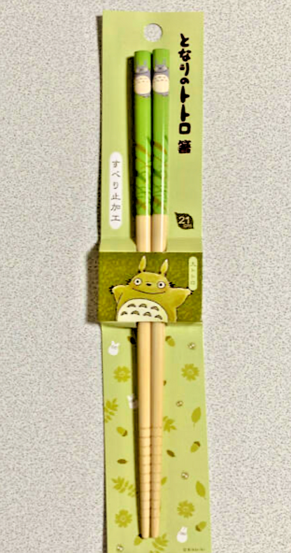 Studio Ghibli My Neighbor Totoro Bamboo Chopsticks Totoro Design Non-Slip 21cm