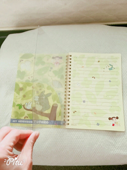 Studio Ghibli My Neighbor Totoro Stationery Bundle  A4 File Notebook & Stickers