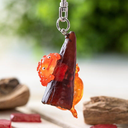 Studio Ghibli Howl’s Moving Castle Keychain - Dangling Calcifer