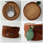 Studio Ghibli My Neighbor Totoro Log Style Pouch S Size Corduroy and Cork Design