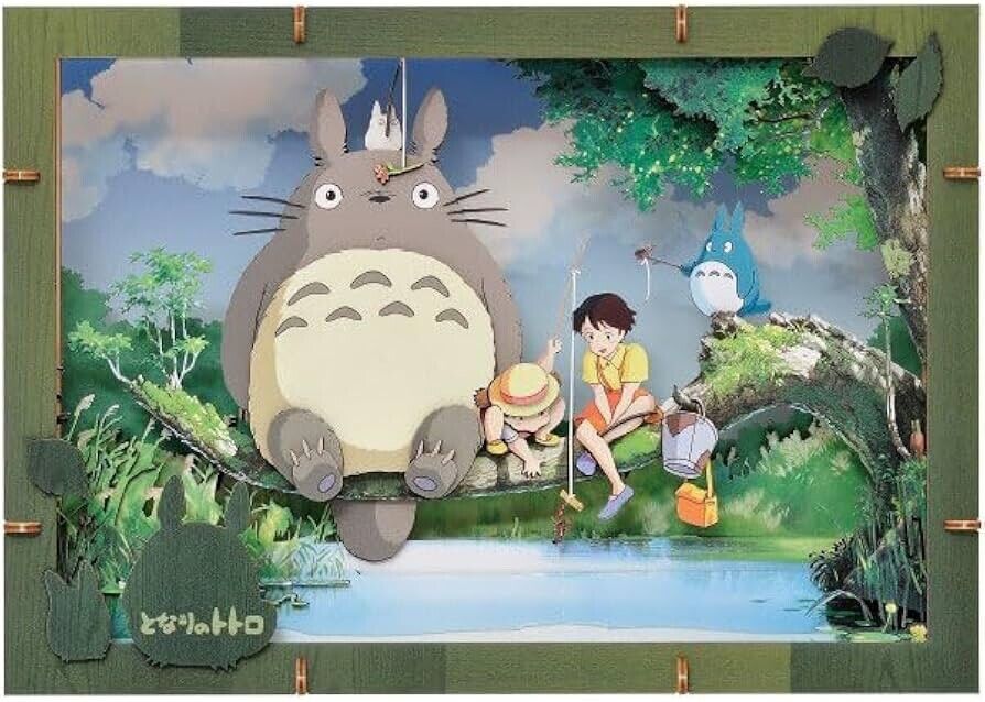 Studio Ghibli My Neighbor Totoro Wood Paper Theater - Premium Craft Kit