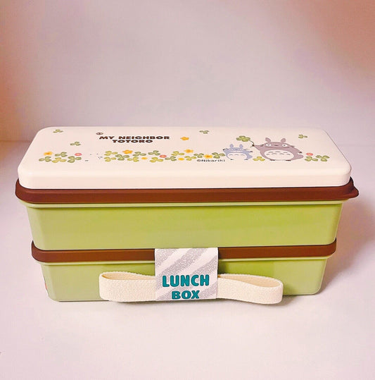 Studio Ghibli My Neighbor Totoro Two-Tier Bento Lunch Box with Silicone Lid