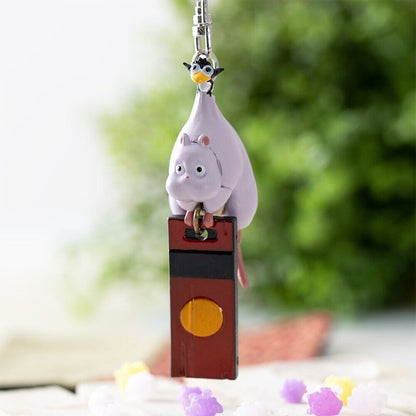 Studio Ghibli Spirited Away Keychain - Boh Mouse & Fly Bird