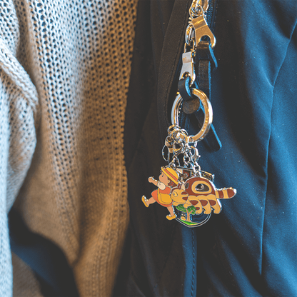 Studio Ghibli Museum Original - Mei and catbus Emblem Keychain