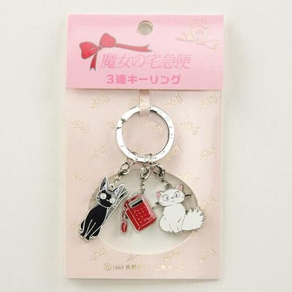 Studio Ghibli Kiki’s Delivery Service 3-Piece Keyring Set - Radio & Friends