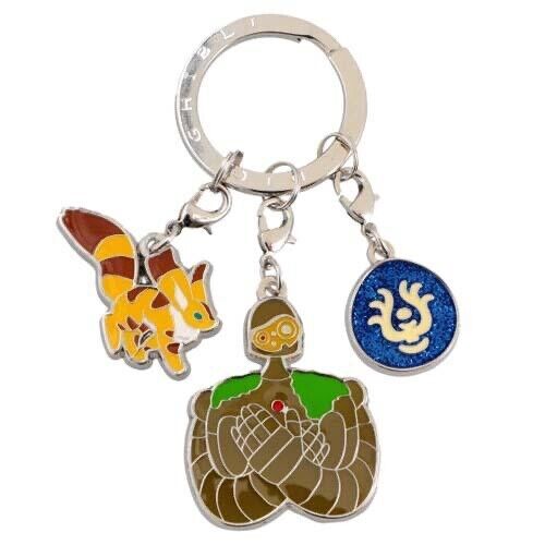 Studio Ghibli Laputa Castle in the Sky 3 Piece Keyring Set Robot Soldier & Fox